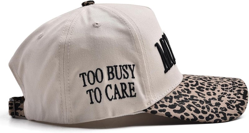 Abdkw Mommin Trucker Hat | Vintage Two-Tone Women's Baseball Cap,with Mommin Embroidery Ponytail Fit,Outdoor and Daily Use - Image 3
